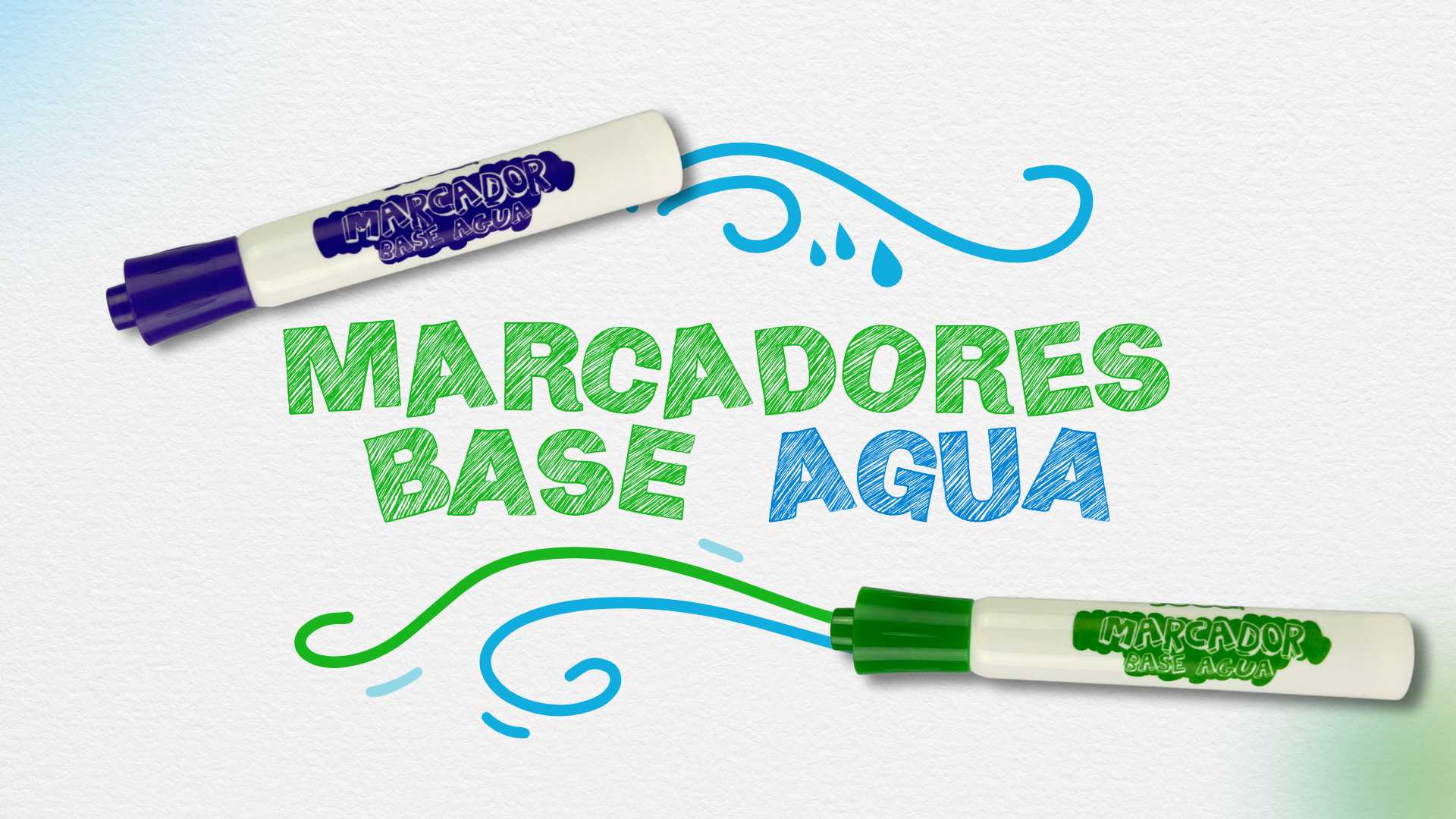 Marcadores base agua